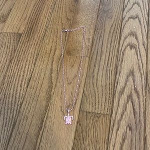 pink turtle necklace